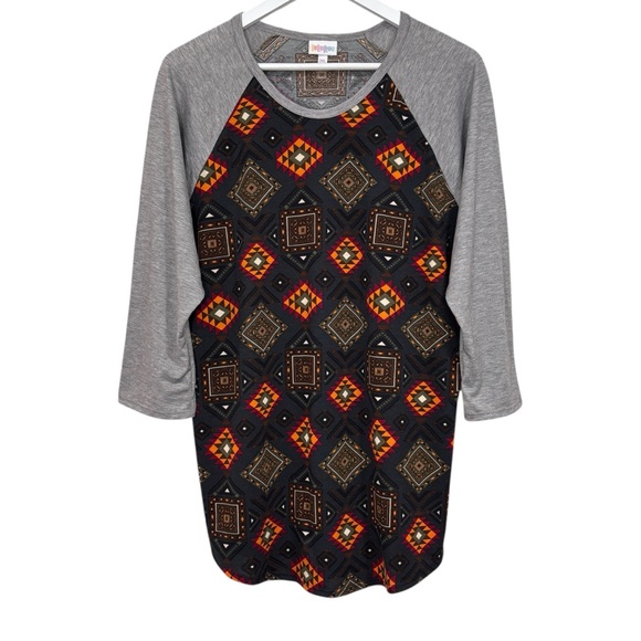 LuLaRoe Tops - LuLaRoe Randy 3/4 Sleeve Pullover Stretch Top Size 2XL NWT
